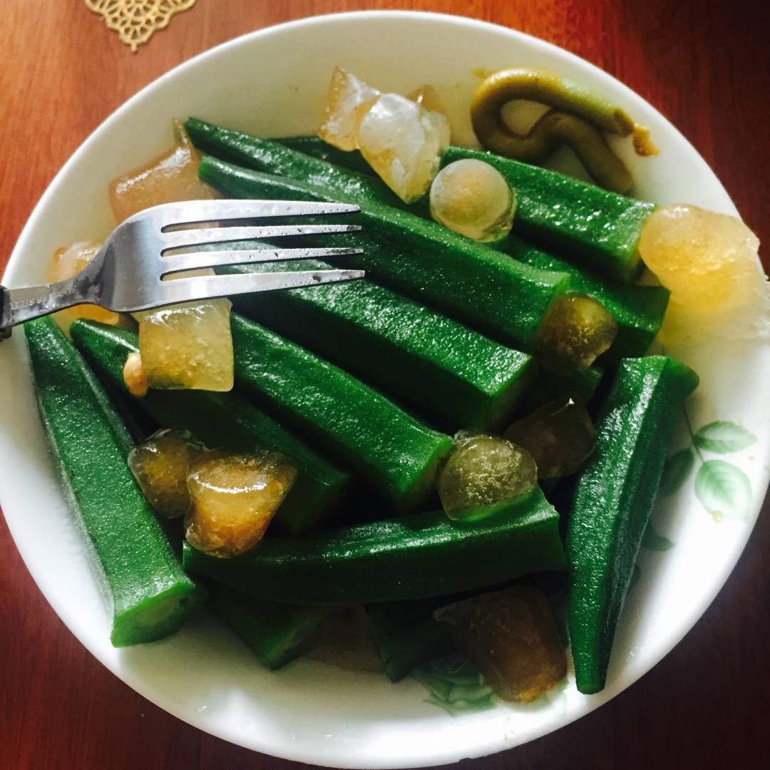 o做的冰镇黄秋葵