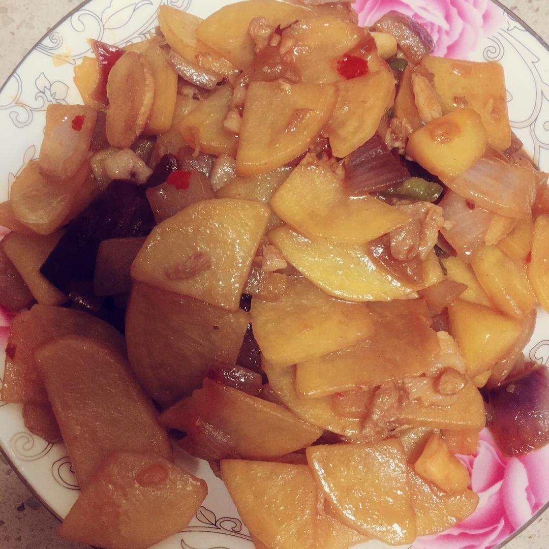 洋葱炒土豆