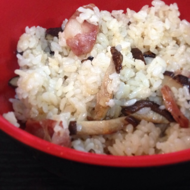 电饭锅版香菇腊肠饭