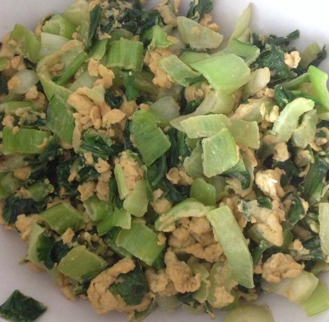 鸡蛋炒油菜的做法