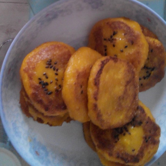 芝麻南瓜饼