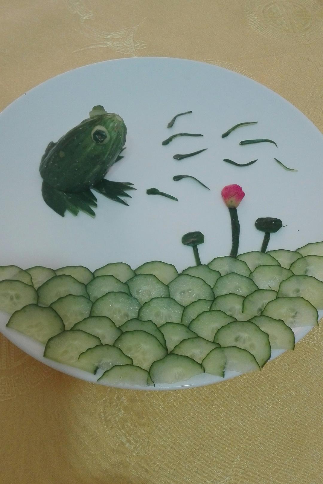 蔬果创意黄瓜青蛙