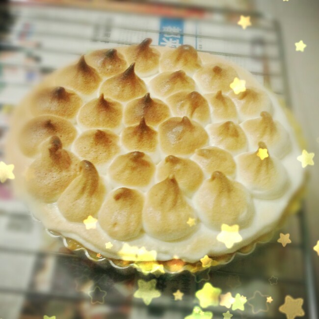 宅男大厨做的蛋白霜柠檬塔