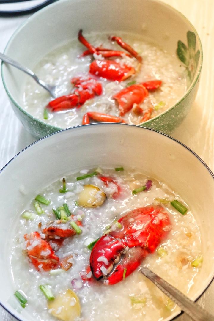 龙虾两吃 清蒸+煲粥