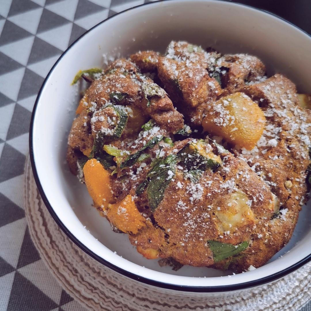 快手黑麦南瓜菠菜丹波的做法