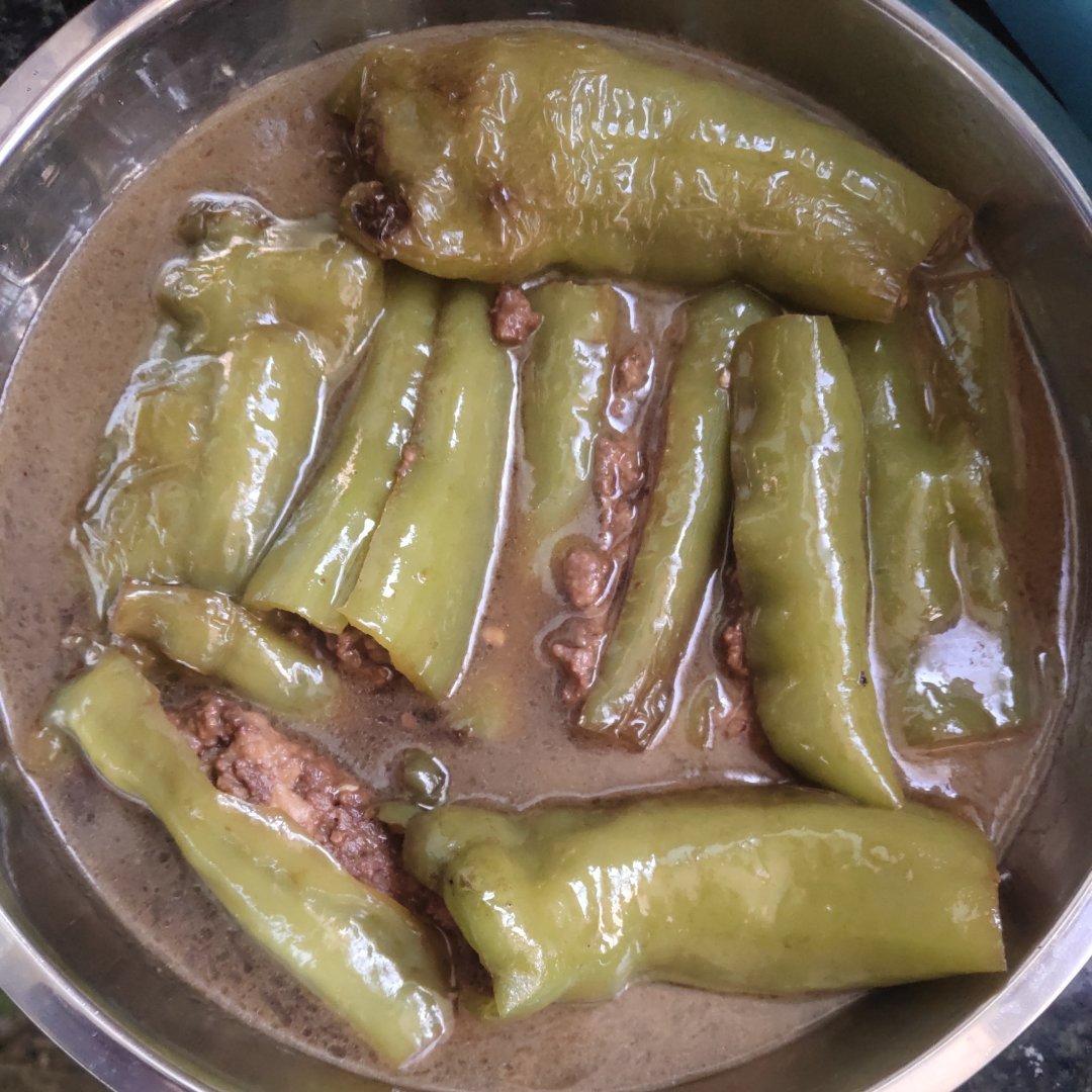 青椒灌肉
