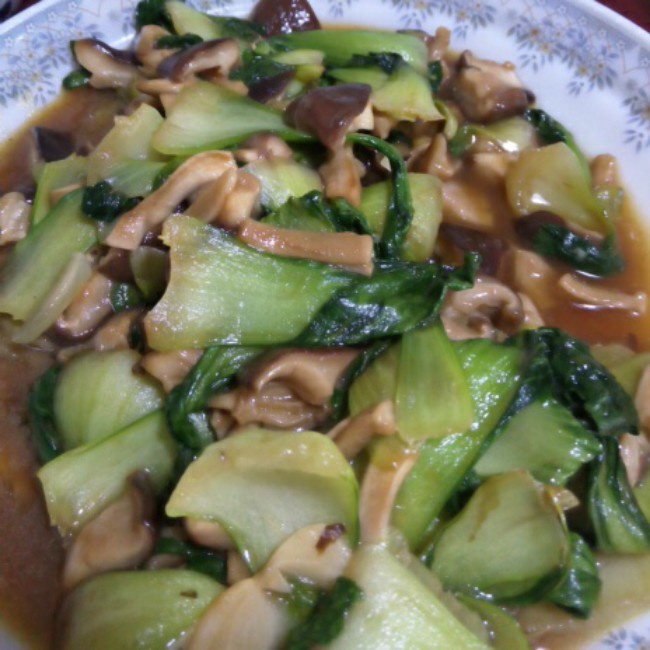 蚝油香菇油菜