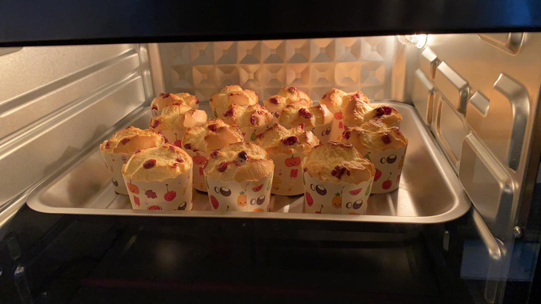 蔓越莓纸杯蛋糕🧁（简单不翻车）
