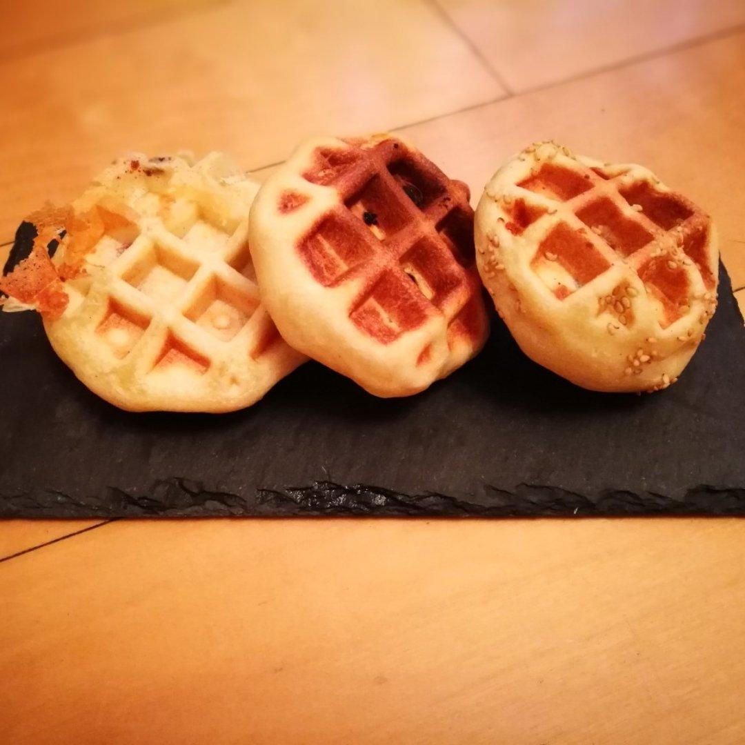 芝士香肠酵母版华夫饼—kenwood松饼机