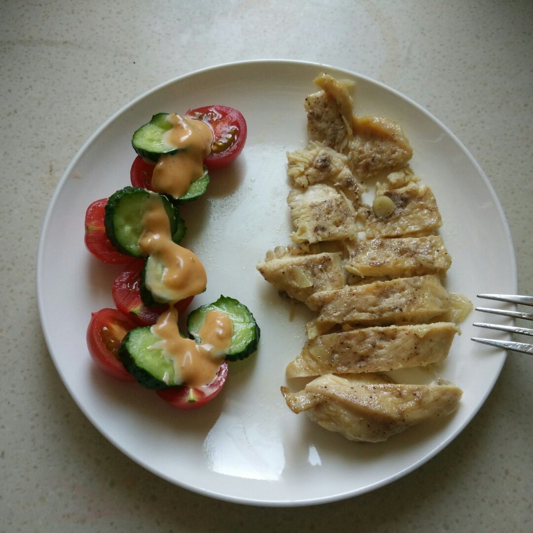 酷炫屌炸天好吃的煎鸡胸肉（香蒜蜂蜜煎鸡胸肉）