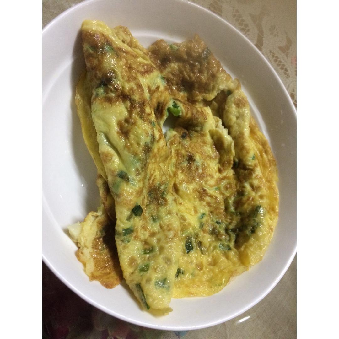 食柒做的葱花跑蛋
