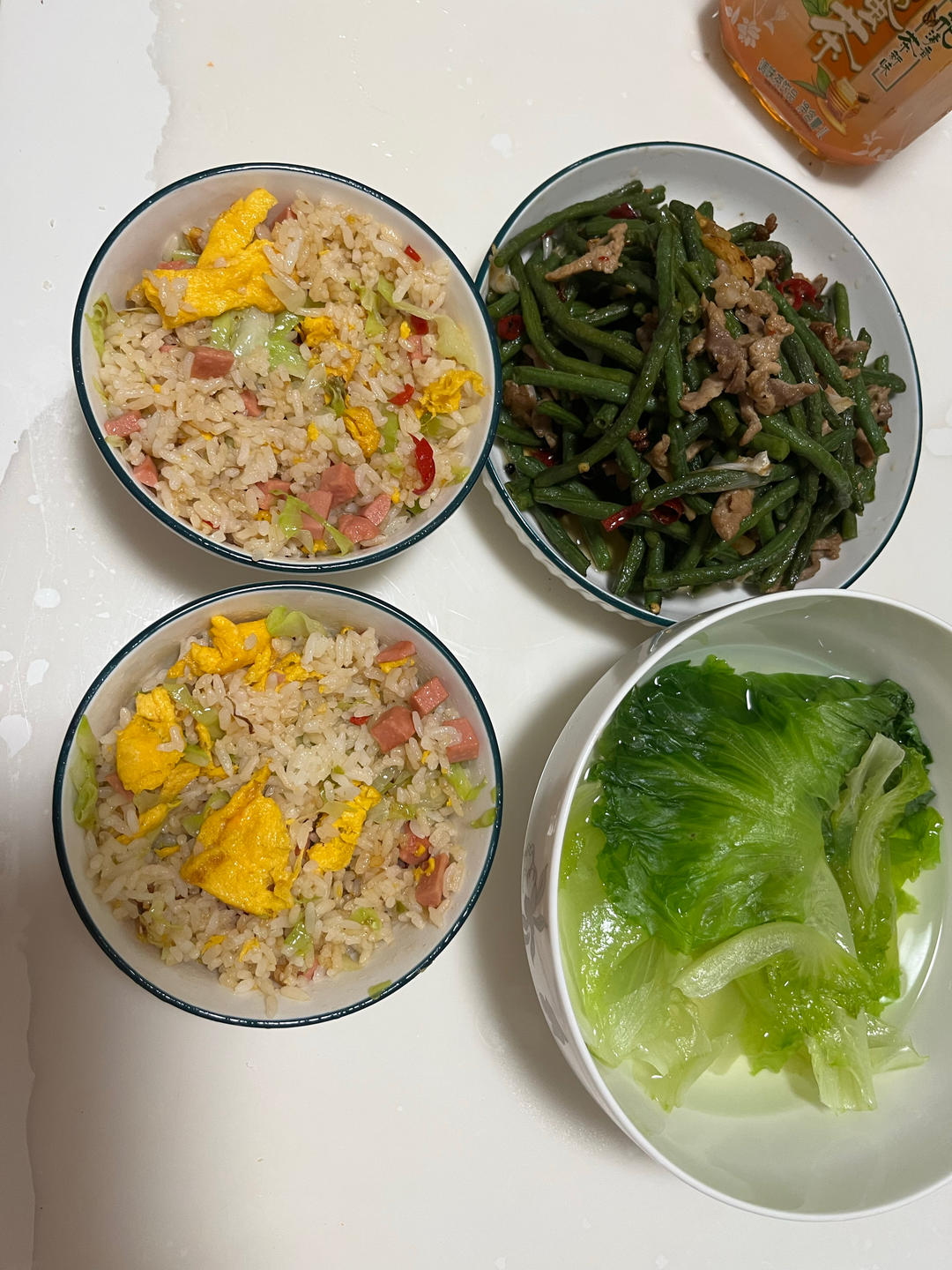长豆角炒肉丝