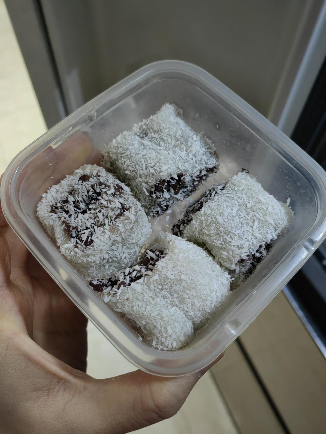 下午茶糕点【椰蓉豆沙糯米糍】超简单