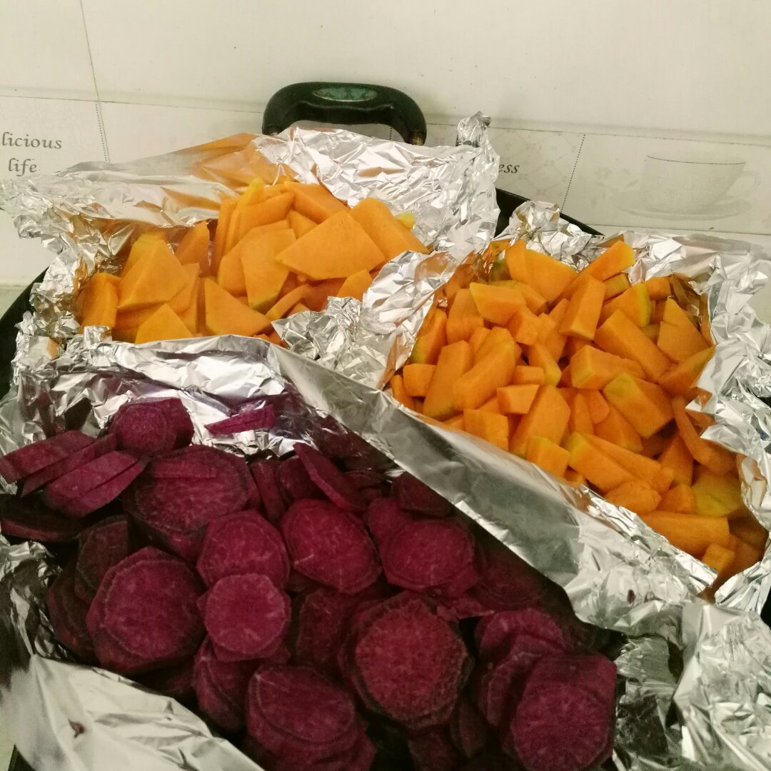 妈妈教炸的红薯丸子