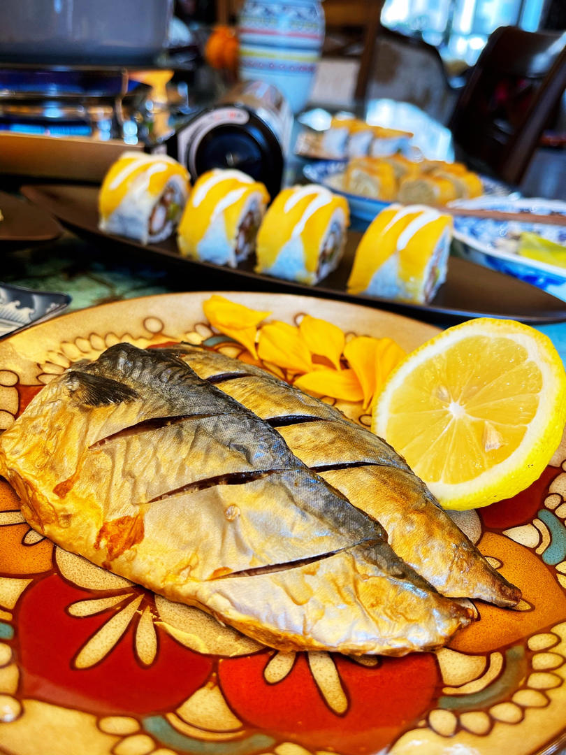 盐烤青花鱼（鯖の塩焼き）