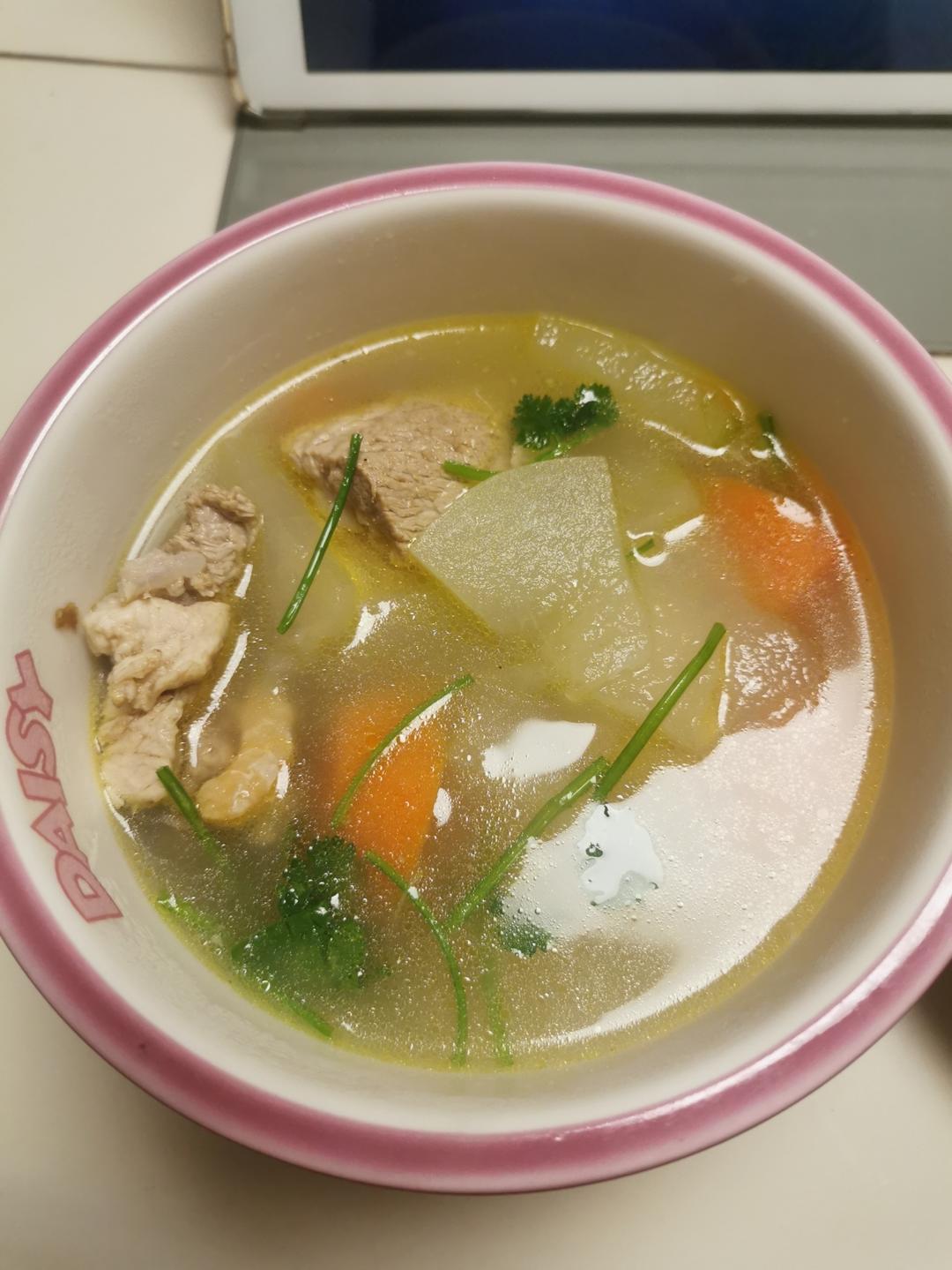 冬瓜排骨汤，夏天的味道