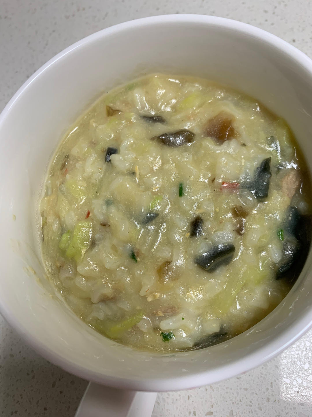 妈妈👩教我做的皮蛋瘦肉粥🥣简单快捷美味😋