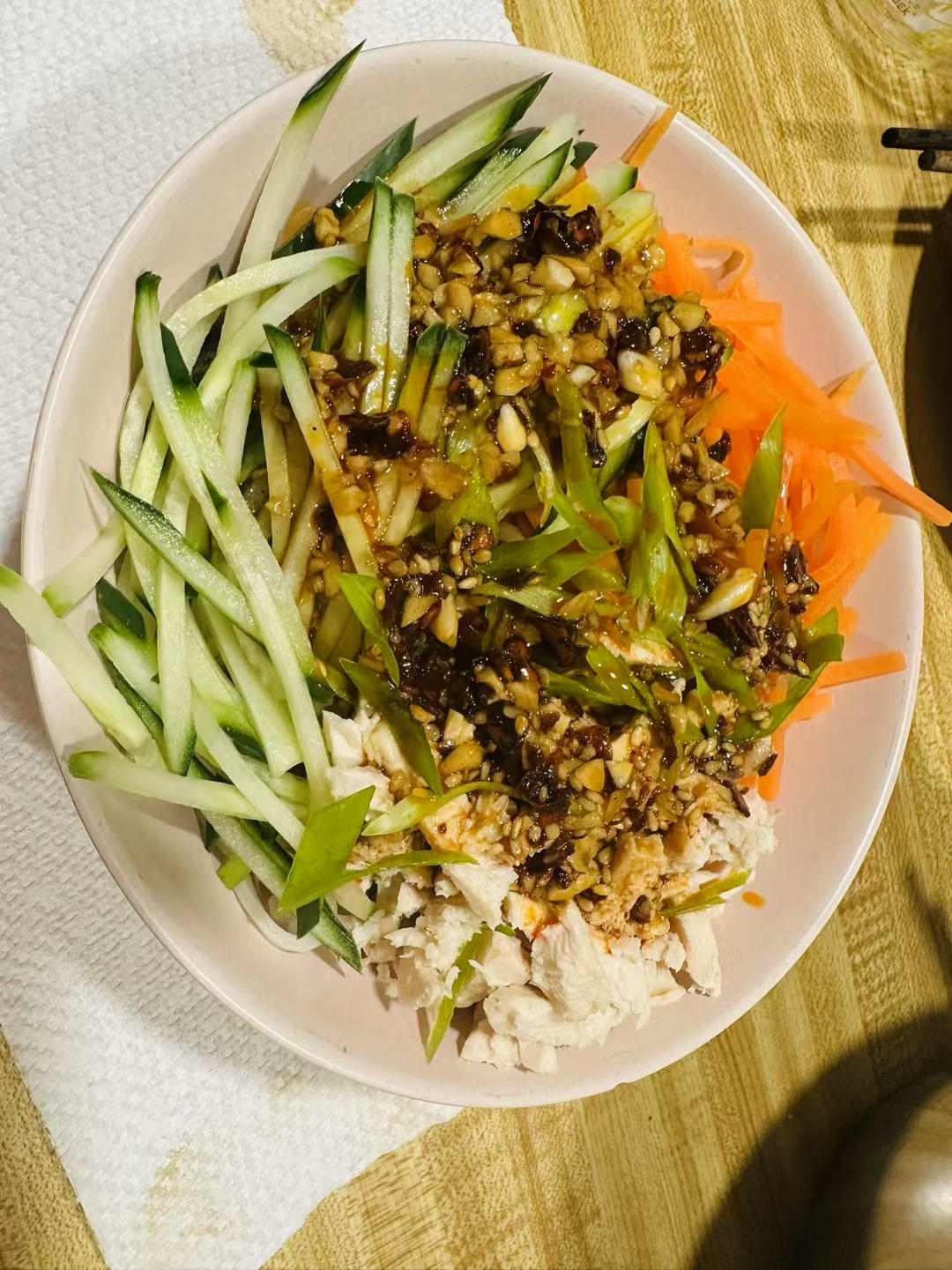 一人食 ｜ 椒麻麻麻鸡丝凉面（快手懒人版）