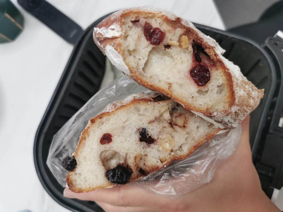 空气炸锅烤无糖无油欧包