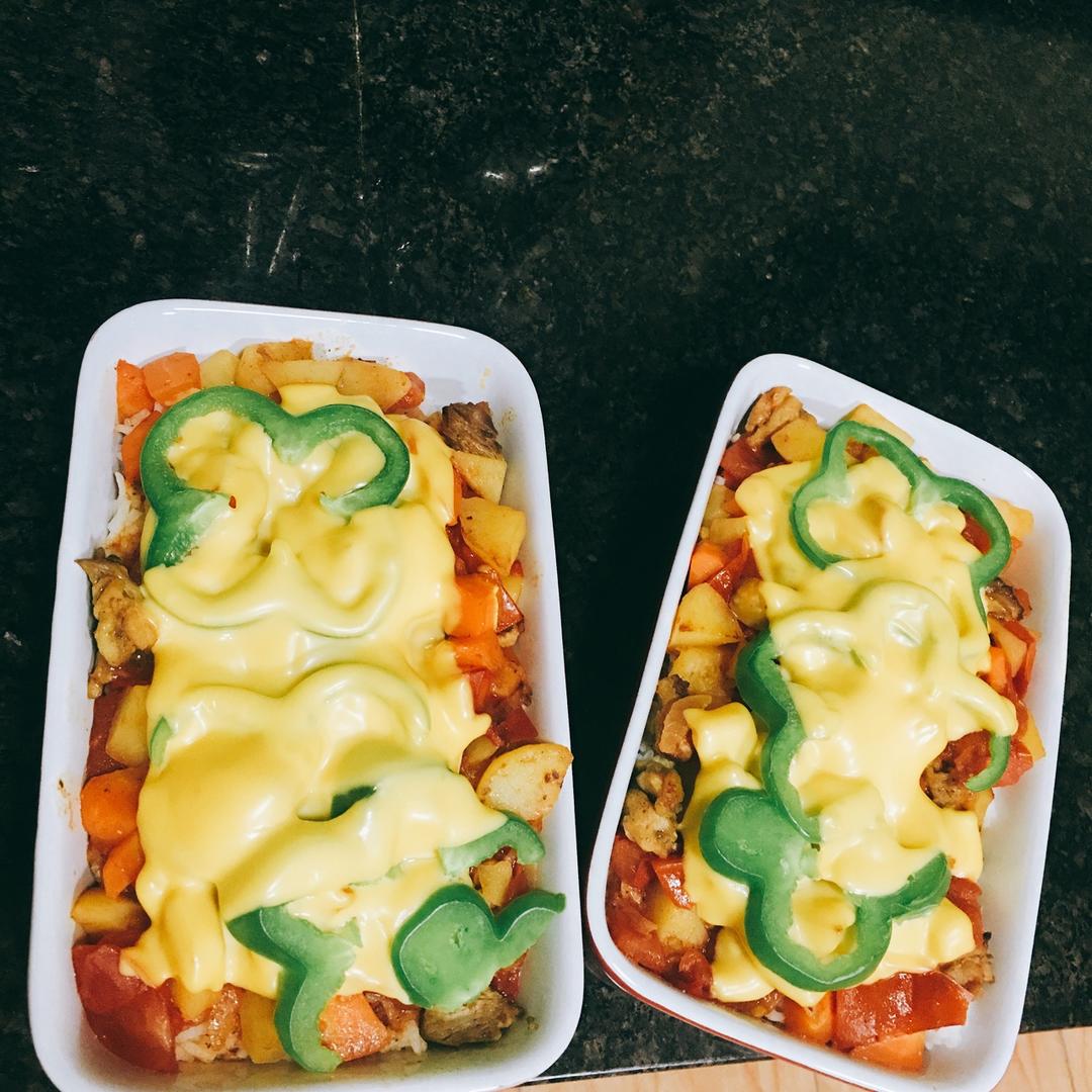 番茄鸡肉浓情焗饭【两人份】