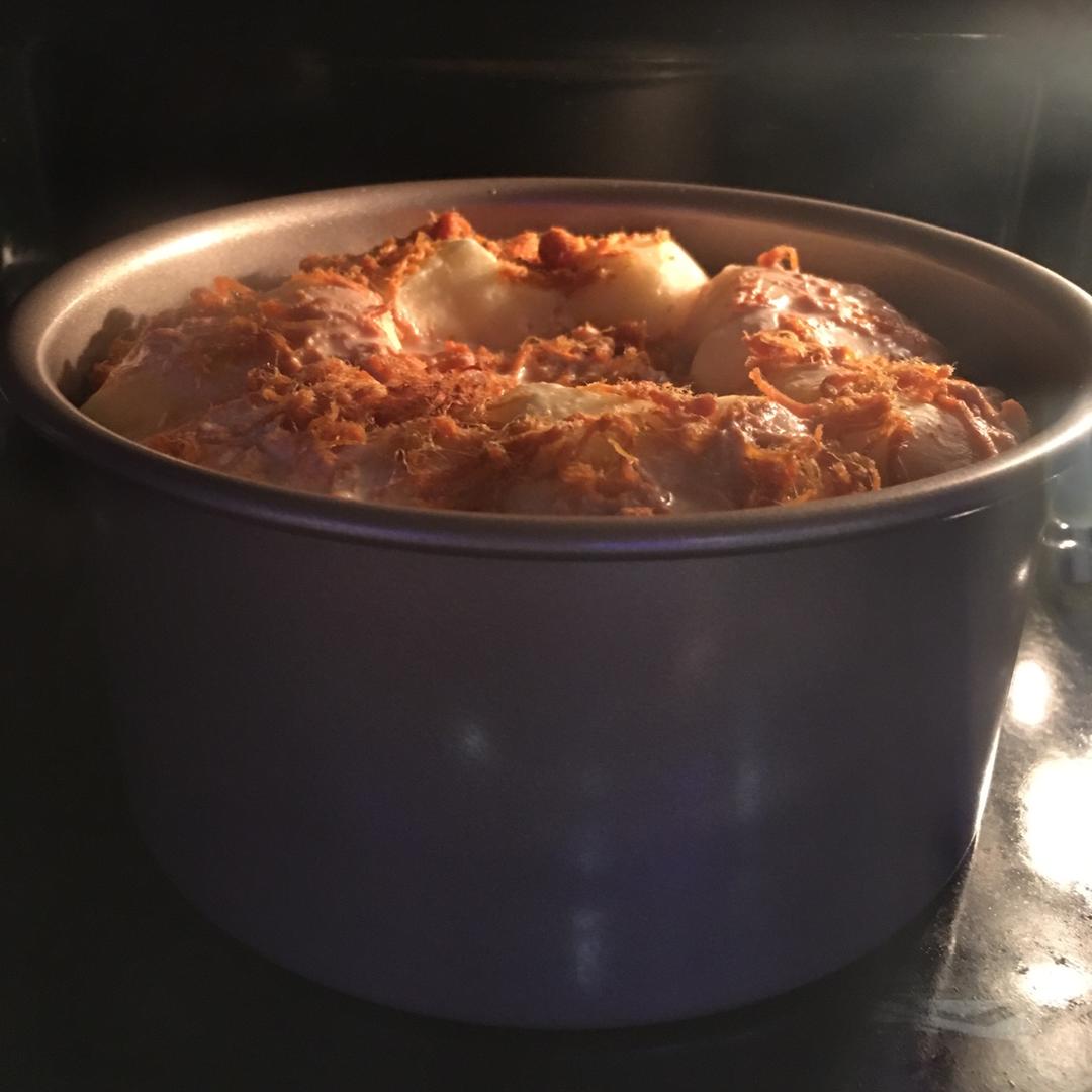 肉松手撕面包—超软会爆浆的面包哟