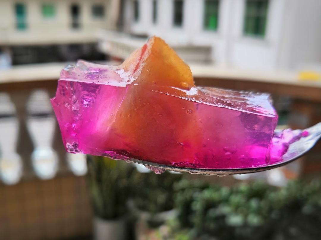 simple2w做的炫彩雪碧果冻