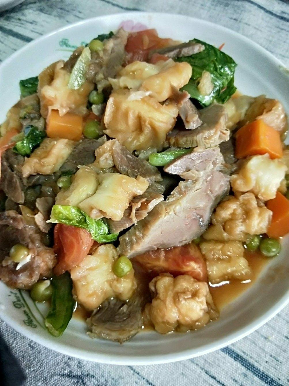 烩油条（油条另类吃法）