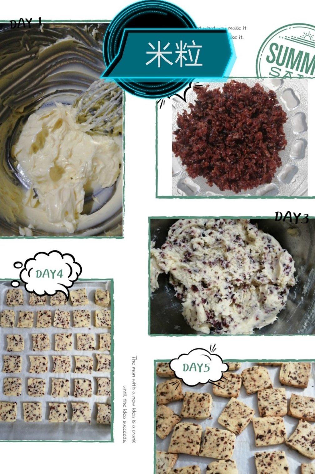 低糖少油版蔓越莓饼干