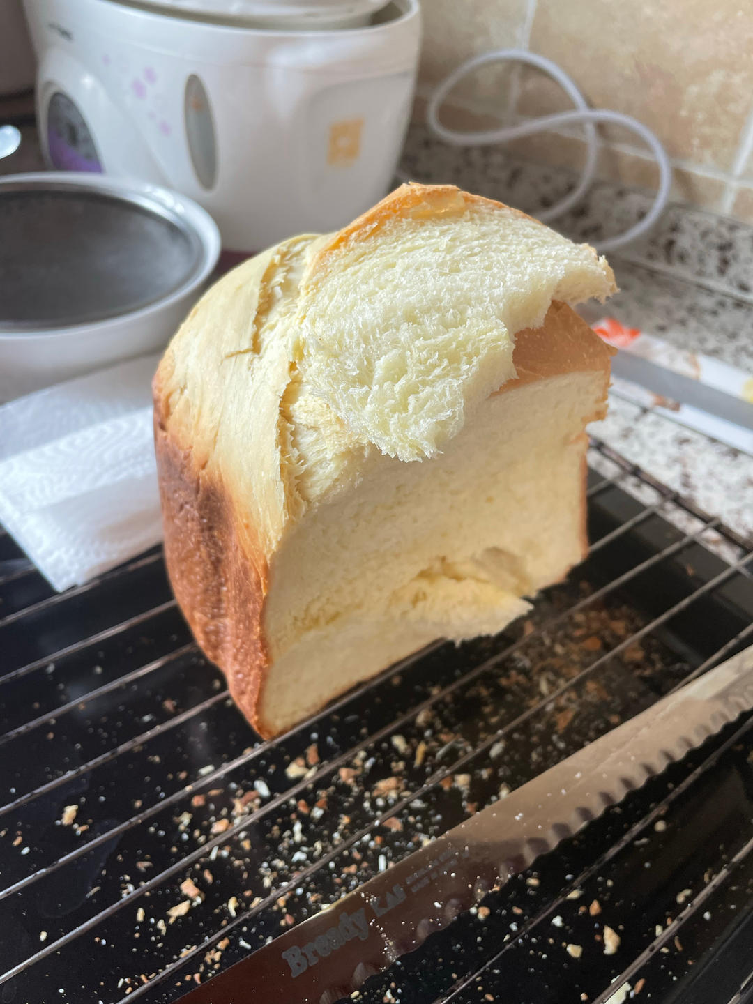 美的面包机懒人拉丝面包