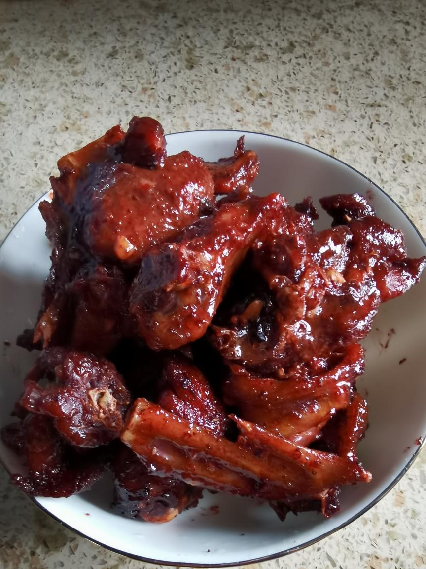 空气炸锅蜜汁烤鸭块