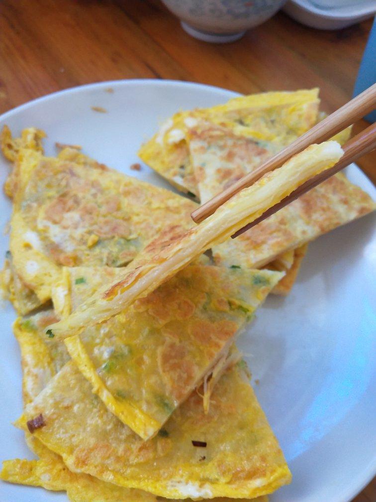 鸡蛋葱花千层饼