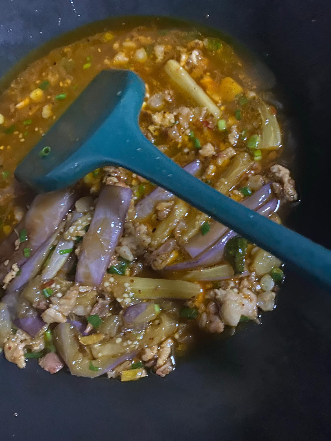 红烧肉沫茄子