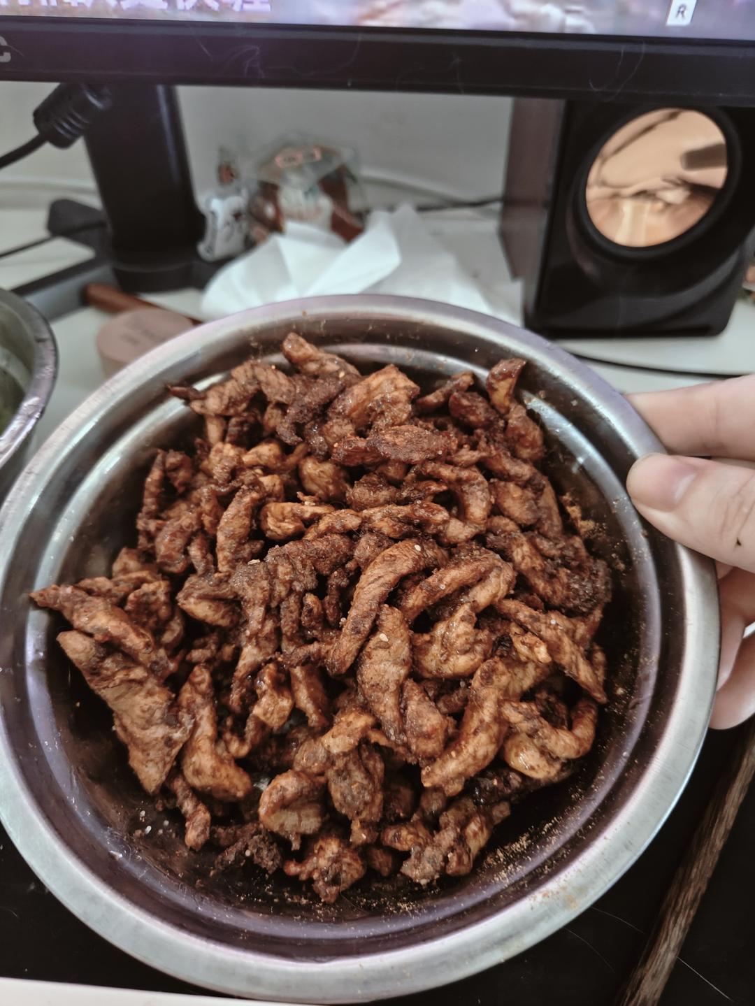 孜然鸡胸肉，低脂低卡好吃无压力。