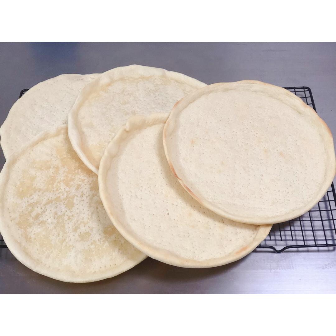 八寸披萨饼皮（四个）制作