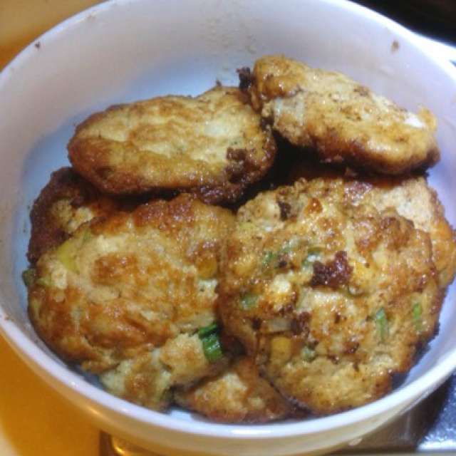 豆腐鲜肉饼