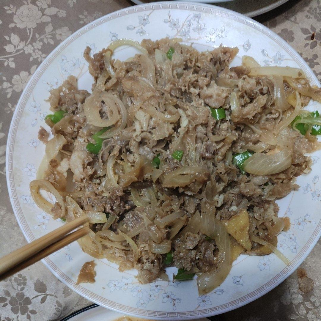 简单易做 肥牛卷炒洋葱