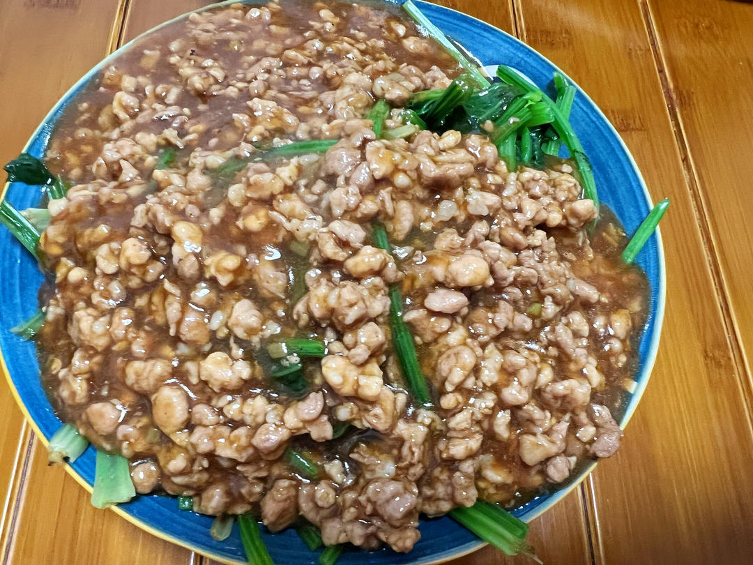 肉末菠菜