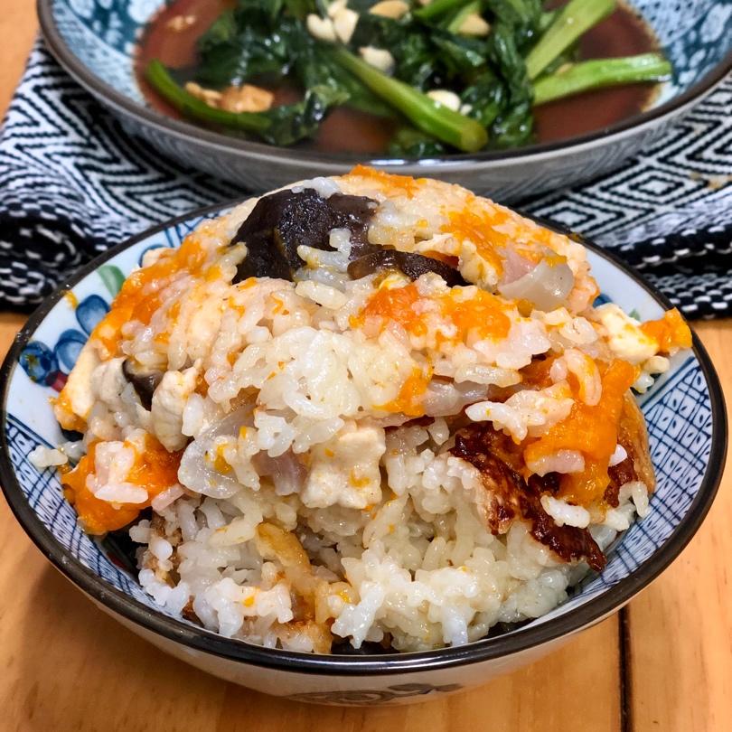 【南瓜鸡肉焖饭】