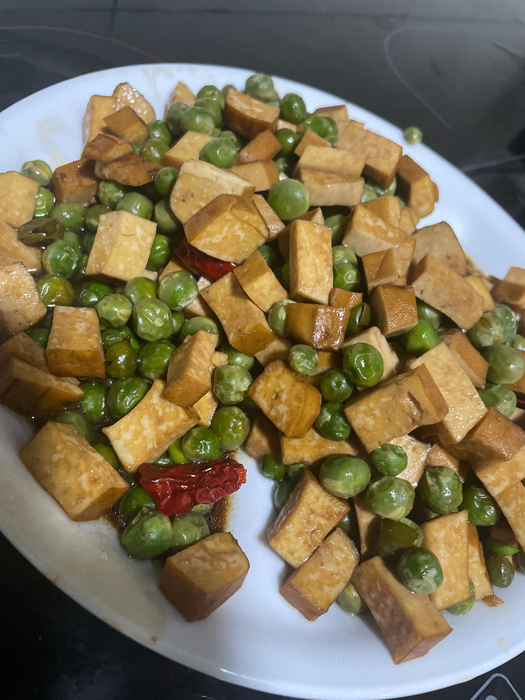 豌豆炒香干