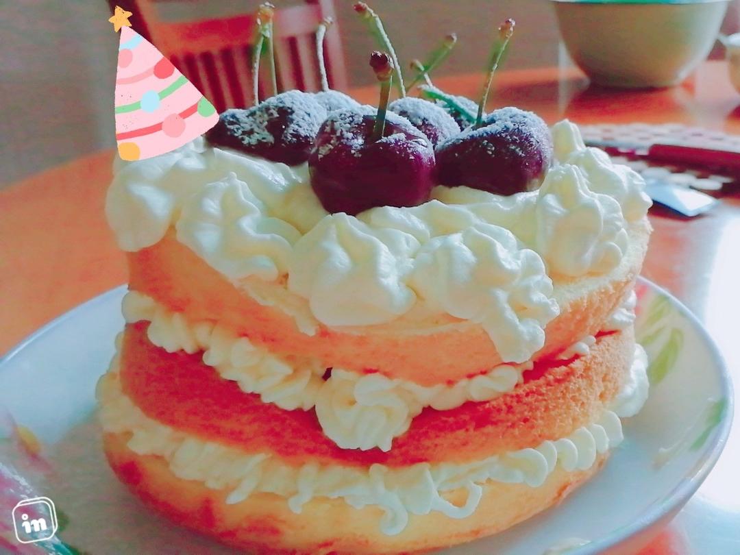 ㊙️手残党必入❗️不用抹面的车厘子裸蛋糕❗🍒️