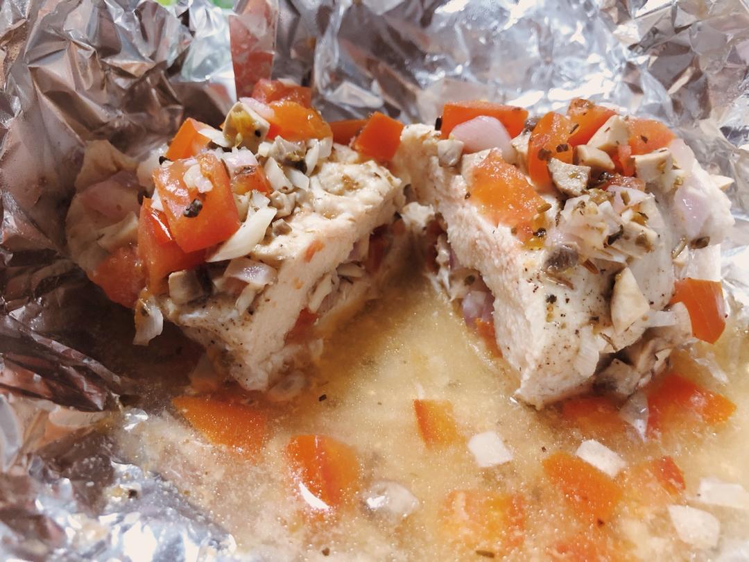 【健康三餐】番茄口蘑蒸鸡胸