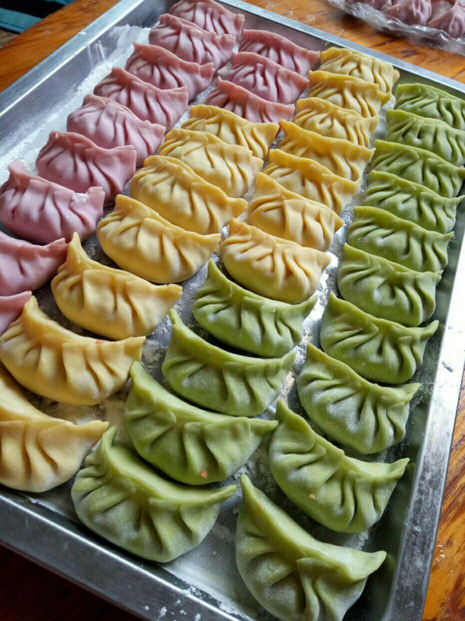 彩色水饺