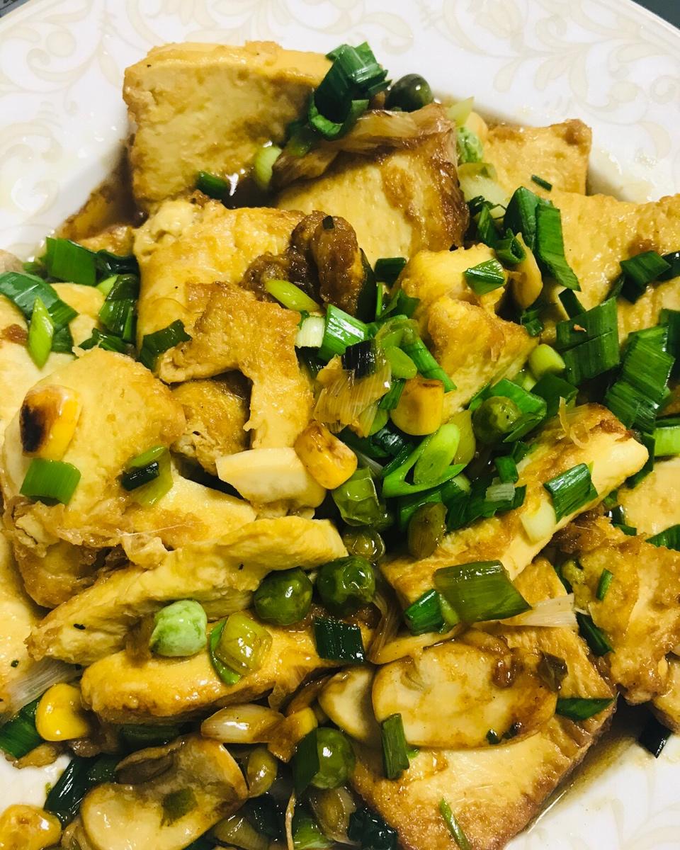 蚝油嫩豆腐