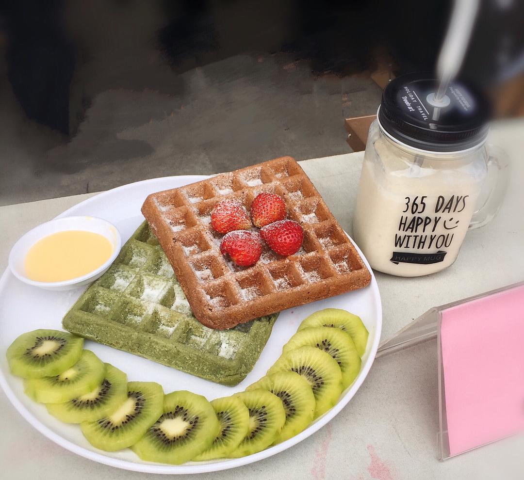 抹茶华夫饼
