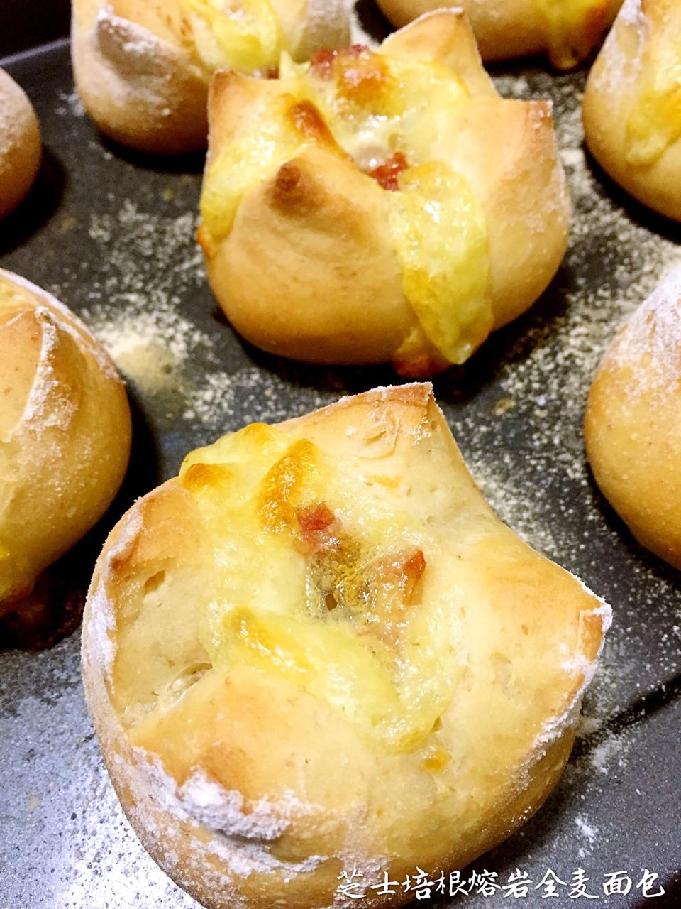 全麦芝士熔岩面包