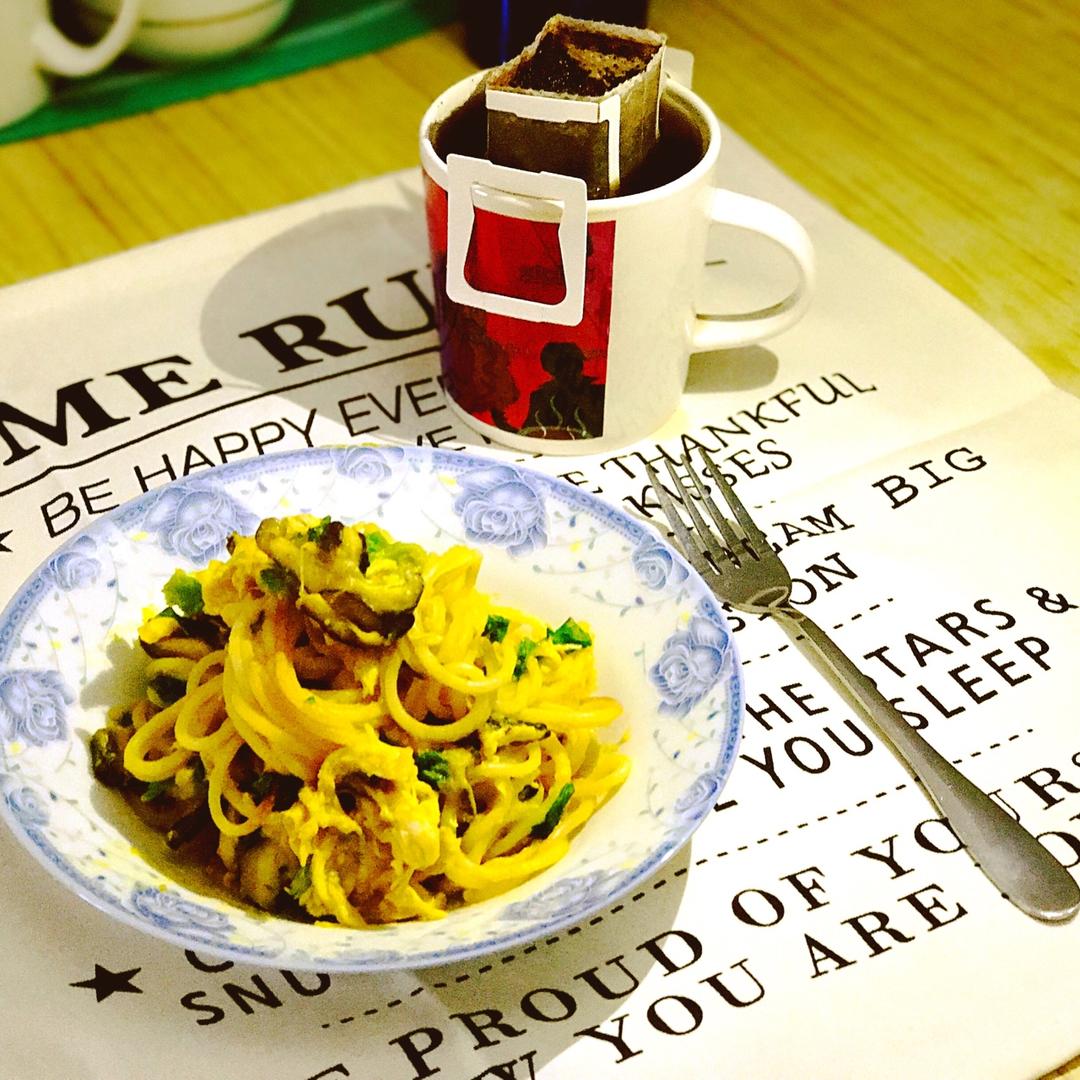 南瓜芝士酱意大利面