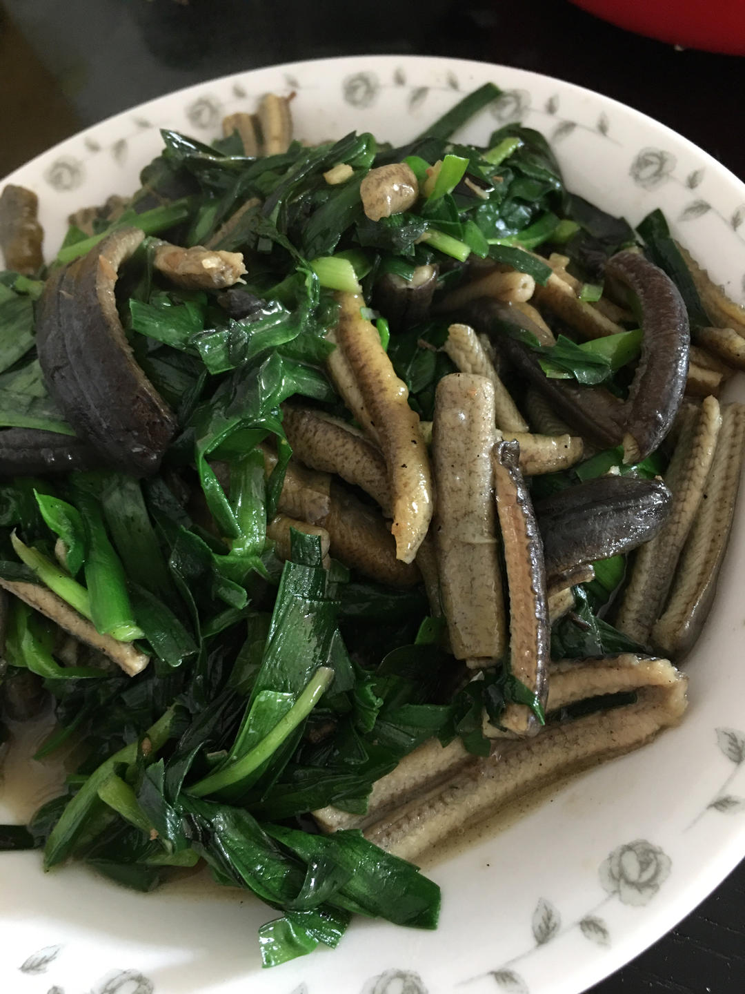 韭菜炒鳝丝