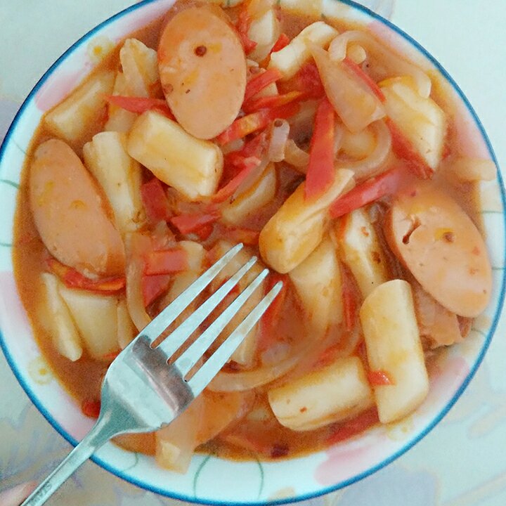 韩式辣炒年糕（or网红芝士套路之芝心年糕）