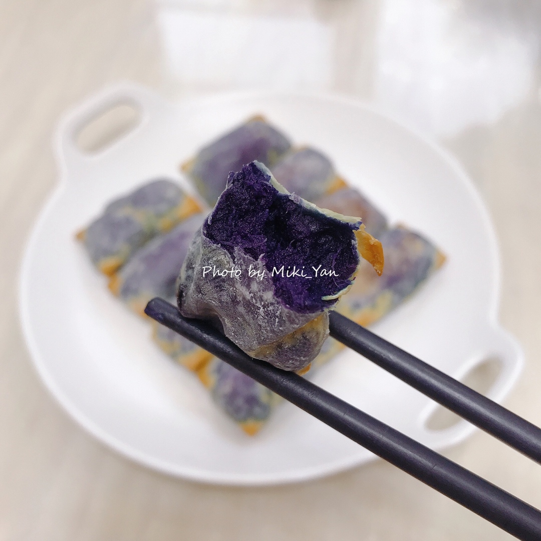 酥脆香甜🍠紫薯卷