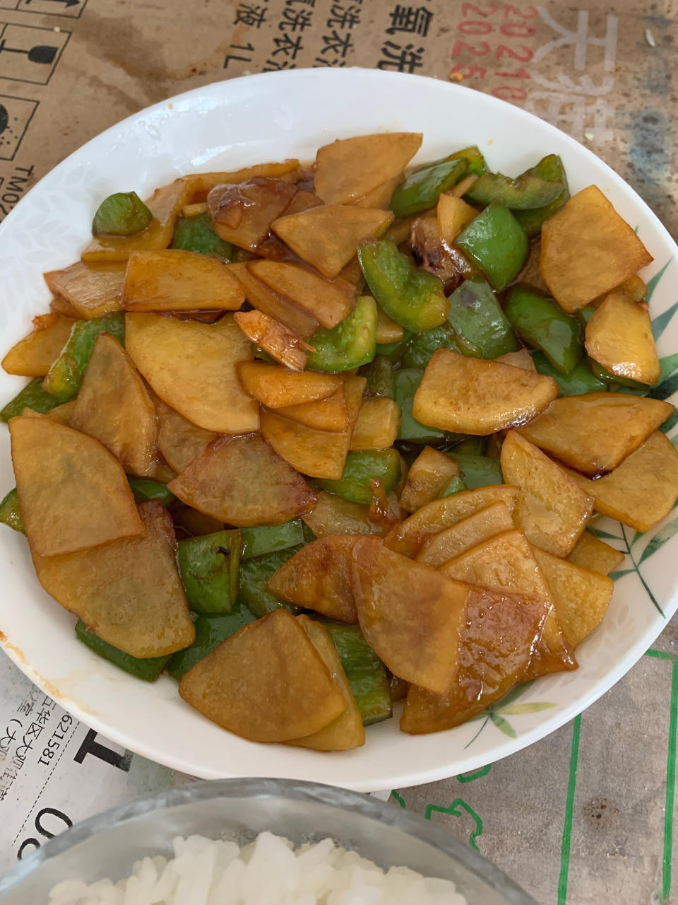 青椒土豆，素菜也可以香香的
